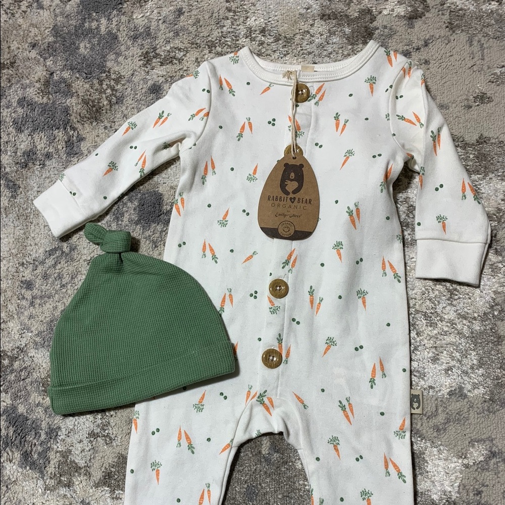 Rabbit + Bear Romper 6-9 months perfect for Easter